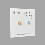 Cookies and Milk stud earrings hypoallergenic made in the USA by Ear Sugar