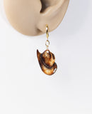 Cute cowboy hat hypoallergenic dangle earrings by Ear Sugar