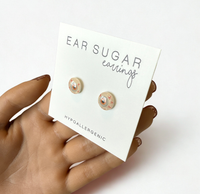 Creepy Eyeballs stud earrings hypoallergenic made in the USA by Ear Sugar