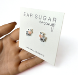 Cows cute earrings hypoallergenic made in the USA by Ear Sugar