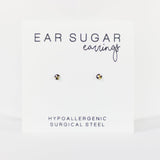 Leopard print studs hand painted earrings by Ear Sugar