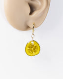 Funny pickle slice hypoallergenic dangle earrings by Ear Sugar