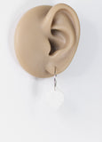 Stone polymer clay charm hoop hypoallergenic dangle earrings by Ear Sugar