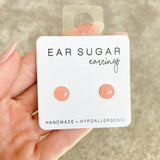 Peach Pie stud earrings by Ear Sugar hypoallergenic made in the USA