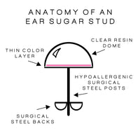Very Berry surgical steel earrings by Ear Sugar