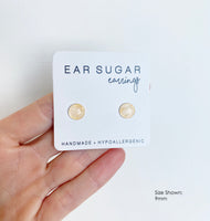 Banana yellow surgical steel earrings by Ear Sugar