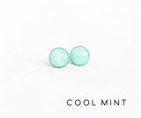 Cool Mint surgical steel stud earrings by Ear Sugar