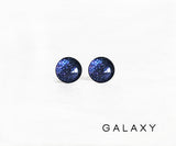 Galaxy shimmer space earrings by Ear Sugar hypoallergenic surgical steel