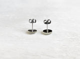 Twilight purple shimmer surgical steel earrings by Ear Sugar made in the USA
