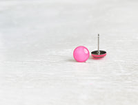 Neon Pink surgical steel earrings by Ear Sugar
