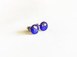 Starry Night sapphire and gold earrings by Ear Sugar made in the USA