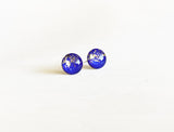 Starry Night sapphire and gold earrings by Ear Sugar made in the USA