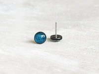 Blue Steel hypoallergenic stud earrings by Ear Sugar