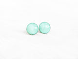 Cool Mint surgical steel stud earrings by Ear Sugar