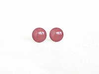 Vintage Rose muted pink stud earrings by Ear Sugar made in the USA