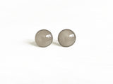 London fog warm gray stud earrings by Ear Sugar hypoallergenic USA made
