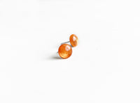 Copper shimmer dot stud earrings by Ear Sugar hypoallergenic and comfortable