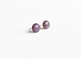 Twilight purple shimmer surgical steel earrings by Ear Sugar made in the USA