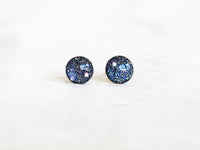 Nebula space glitter earrings by Ear Sugar hypoallergenic
