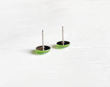 Key Lime green stud earrings by Ear Sugar hypoallergenic made in the USA