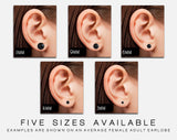 Gingerbread brown shimmer stud earrings by Ear Sugar hypoallergenic made in the USA