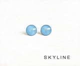 Skyline blue dot earrings by Ear Sugar