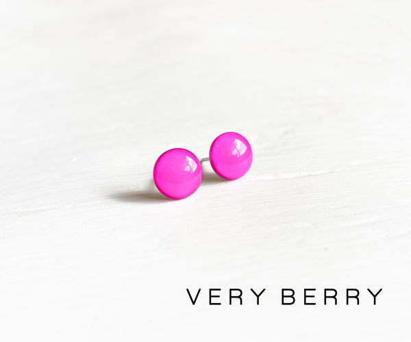 Very Berry surgical steel earrings by Ear Sugar