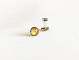 Midas gold stud earrings by Ear Sugar made in the USA